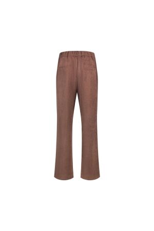 Nukus Nukus jill pants suedine nkf09121 Broek 60 taupe