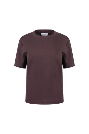 Nukus Nukus luna shirt nk nkf04012 T-shirt Korte mouw 334 chocolate