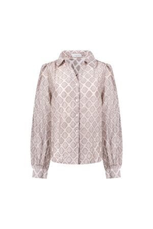Nukus Nukus antonella blouse pattern nkf02100 Blouse 9 sand