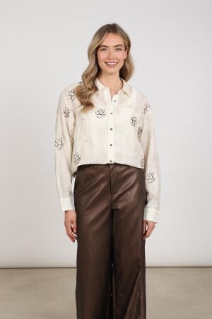 Nukus Nukus aaliya blouse embroidery nkf02152 Blouse 17 off white