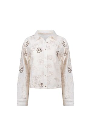Nukus Nukus aaliya blouse embroidery nkf02152 Blouse 17 off white