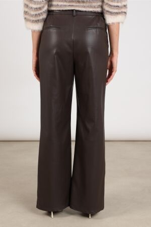 Nukus Nukus beverly pants pockets pu nkf09101 Broek 334 chocolate