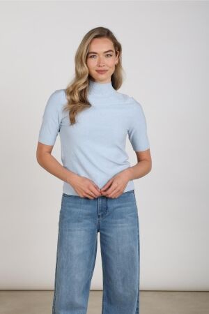 Nukus Nukus linsy pullover ss nkf03073 Trui korte mouw 46 sky
