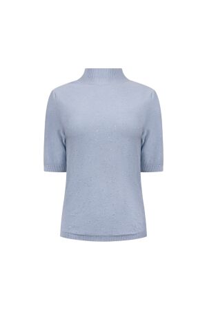 Nukus Nukus linsy pullover ss nkf03073 Trui korte mouw 46 sky