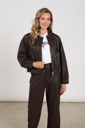 Nukus Nukus delila jacket pu nkf13132 Jackets 334 chocolate 334 chocolate Nukus Nukus delila jacket pu nkf13132 Jackets 334 chocolate 334 chocolate