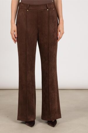 Nukus Nukus jill pants suedine nkf09121 Broek 334 chocolate 334 chocolate Nukus Nukus jill pants suedine nkf09121 Broek 334 chocolate 334 chocolate