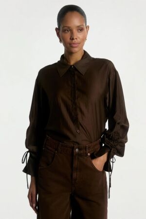 Aaiko Aaiko marel lyo 512 Blouse 191012 dark mocha