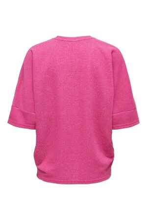 Only Only onlivy s/s glitter v-neck top cs jrs T-shirts pink yarrow