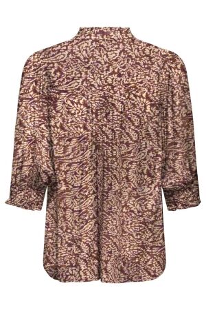 Only Only onlraya 3/4 shirt wvn noos T-shirt Lange mouw spiced apple