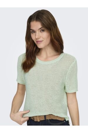 Only Only onlsunny s/s pullover knt noos Trui korte mouw green lily