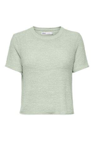 Only Only onlsunny s/s pullover knt noos Trui korte mouw green lily