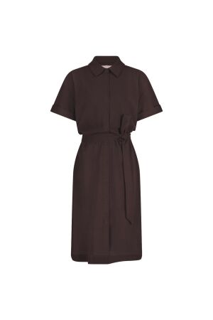 Studio Anneloes Studio Anneloes louni blouse dress 91543 Jurk 8700 espresso