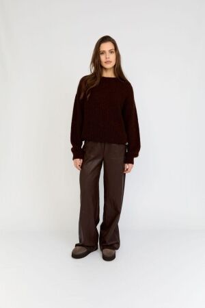 Moscow Moscow 103-02-margaux Broek 404-1 chocolat solid