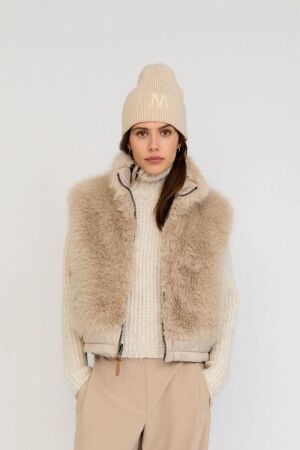 Moscow Moscow 13-11-jente Gilets 462-1 light taupe solid