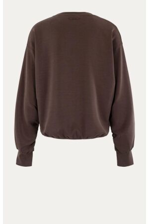 Moscow Moscow 66-04-violetta Sweater 470-1 coffee bean solid