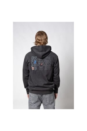 Wrong Friends Wrong Friends nelson half zip hoodie wf1343 Hoodies stone grey