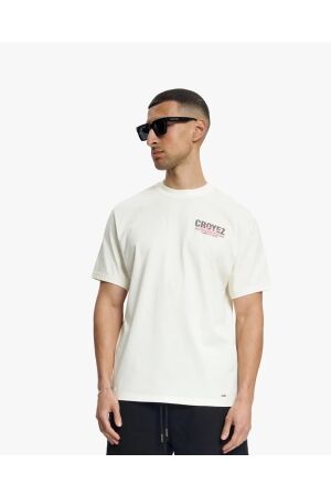 Croyez Homme Croyez Homme athletics t-shirt cra40026005 Print T-shirts 40003 cream