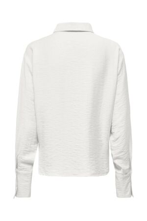 Only Only onlbirona lino l/s tie shirt wvn sud Blouse cloud dancer