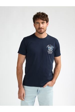 Petrol Petrol t-shirt ss classic print m-1060-tsr625 Print T-shirts 5178 navy blue