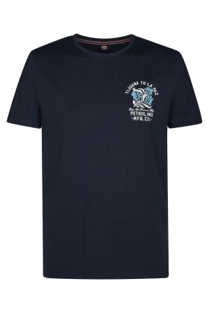 Petrol Petrol t-shirt ss classic print m-1060-tsr625 Print T-shirts 5178 navy blue