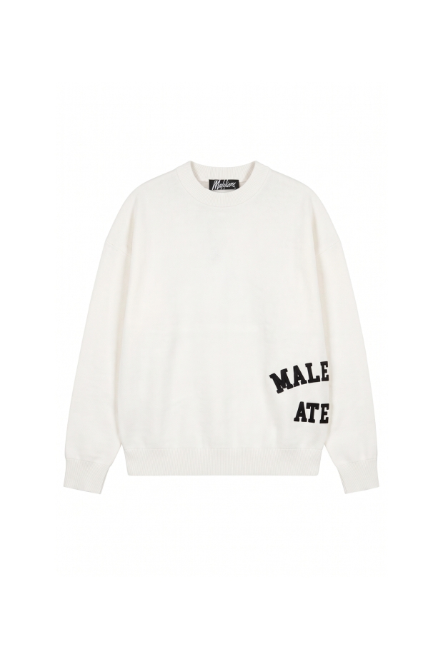 Malelions Knitted Atelier Sweater MMB50026013 40002 off-white