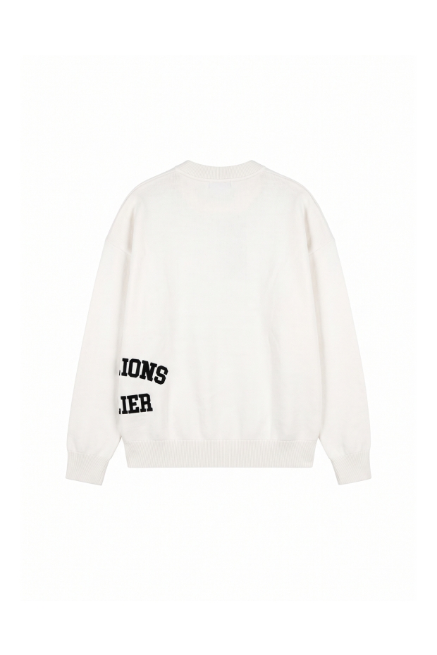 Malelions Knitted Atelier Sweater MMB50026013 40002 off-white
