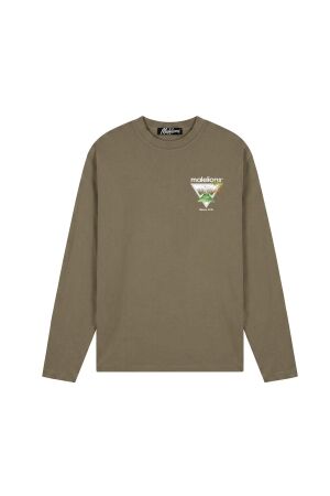 Malelions Malelions athletic garden longsleeve t-shirt mma50026046 Longsleeves 41015 stone grey