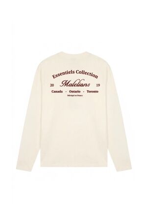 Malelions Malelions marina longsleeve t-shirt mma50026050 Longsleeves 40002 off-white