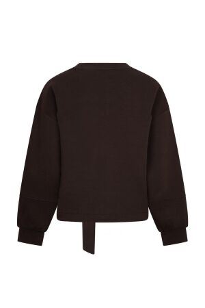 Red Button Red Button shakira top & belt scuba srb4996 T-shirt Lange mouw espresso