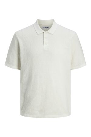 Jack & Jones Jack & Jones jjegeorge knit polo ss sn Poloshirts cloud dancer