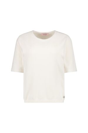 Studio Anneloes Studio Anneloes felica pullover 14407 Trui korte mouw 1700 ecru