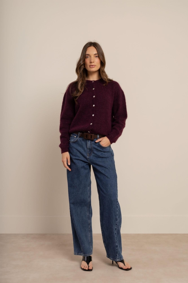 Studio Anneloes Bibi cardigan 14411 3800 blackberry