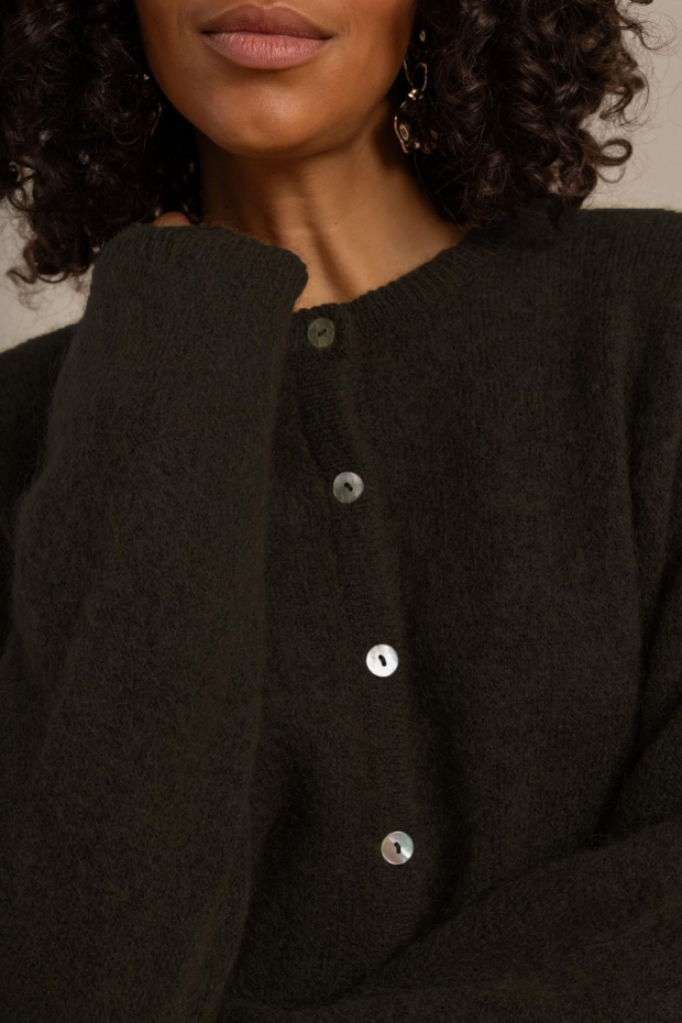 Studio Anneloes Bibi cardigan 14411 7100 moss green