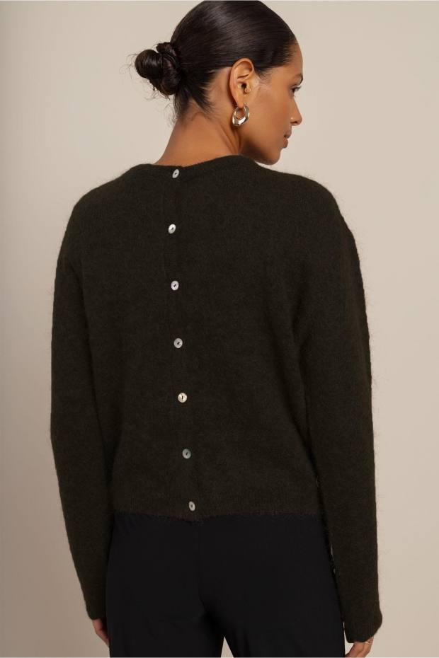 Studio Anneloes Bibi cardigan 14411 7100 moss green