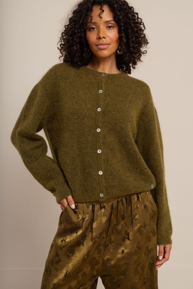 Studio Anneloes Bibi cardigan 14411 4200 olive