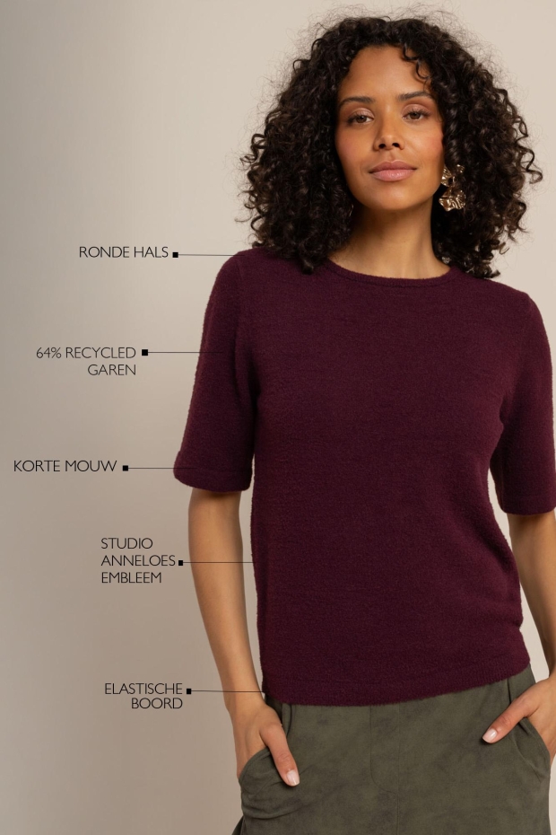 Studio Anneloes Felica pullover 14413 3800 blackberry