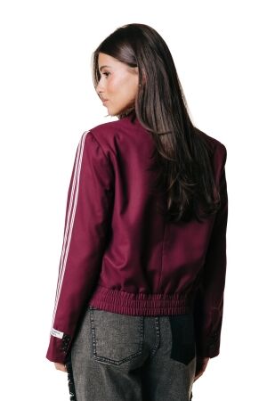 Colourful Rebel Colourful Rebel zoe gathered bottom blazer wj118042 Blazers 609 bordeaux