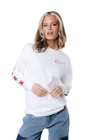 Colourful Rebel Colourful Rebel backstage longsleeve tee wt118324 T-shirt Lange mouw 110 white