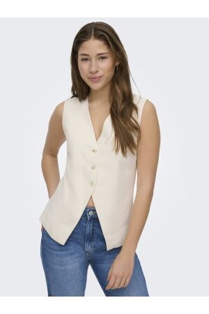 Only Only onltila life s/l waistcoat tlr Gilets cloud dancer