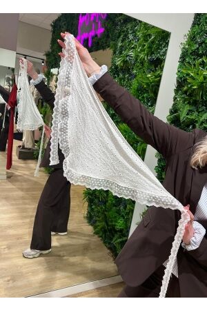 HS Fashion HS Fashion broeksjaal xd-33207 wit Sjaals wit