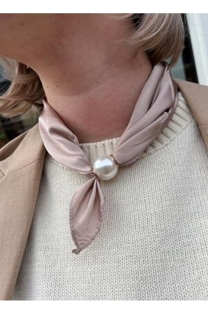 HS Fashion HS Fashion sjaal s-70975 taupe Sjaals taupe