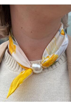 HS Fashion HS Fashion sjaal s-70968 yellow/jaune Sjaals yellow/jaune