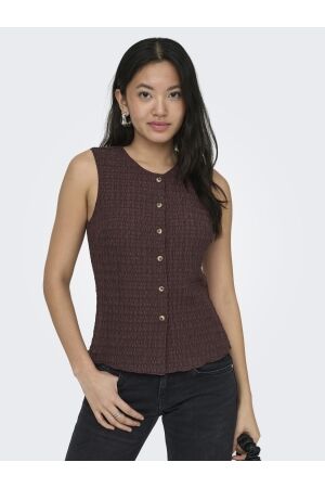 Only Only onlilse s/l structure vest jrs noos Gilets deep mahogany