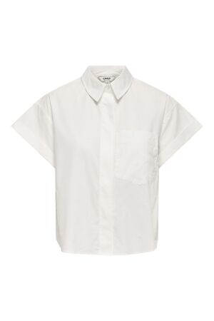 Only Only onlkeri s/s fold shirt wvn Blouse bright white