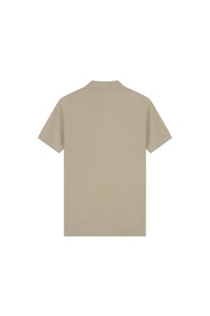 Malelions Malelions bouclé polo mmb30026035 Poloshirts light taupe