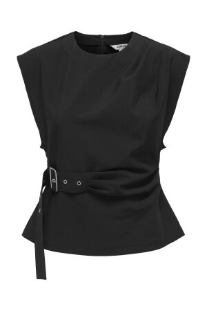 Only Only onlterra s/l belt top wvn sud Tops en Singlets black