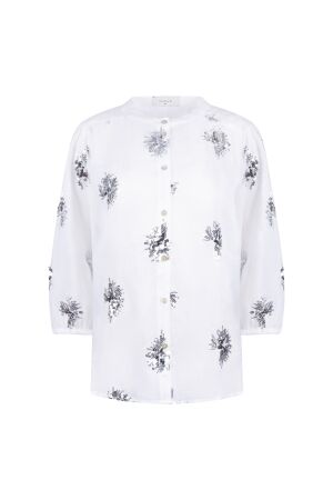 Nukus Nukus lynn blouse paillet nks02175 Blouse 208 offwhite/silver