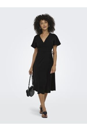 Only Only onlcali life s/s wrap dress wvn noos Jurken black
