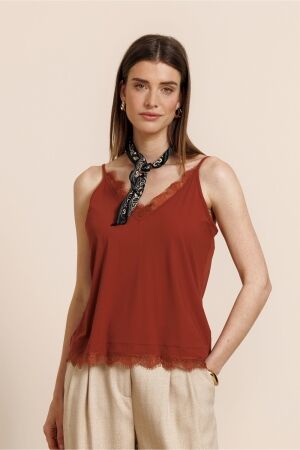 Studio Anneloes Studio Anneloes mitzie lace top 14013 Tops en Singlets 3301 rust