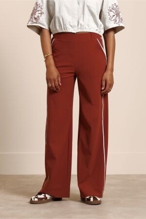 Studio Anneloes Studio Anneloes lexie piping trousers 14029 Broek 3301 rust